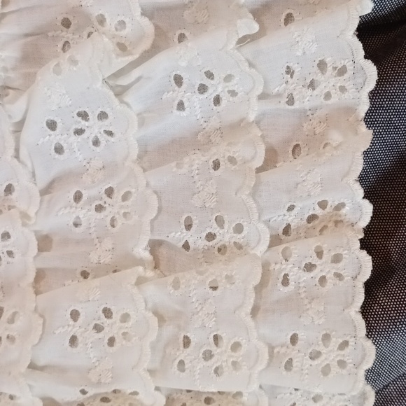 Elegant⚜️Mr.Vito Miami⚜️Venice Eyelet Ruffle Insert Jkt Vintage - Picture 11 of 11